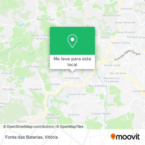 Fonte das Baterias mapa