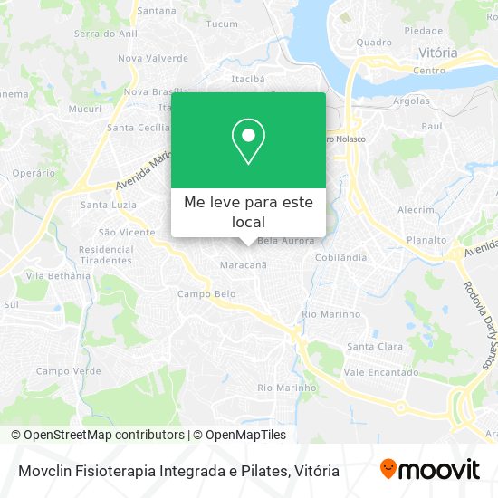 Movclin Fisioterapia Integrada e Pilates mapa