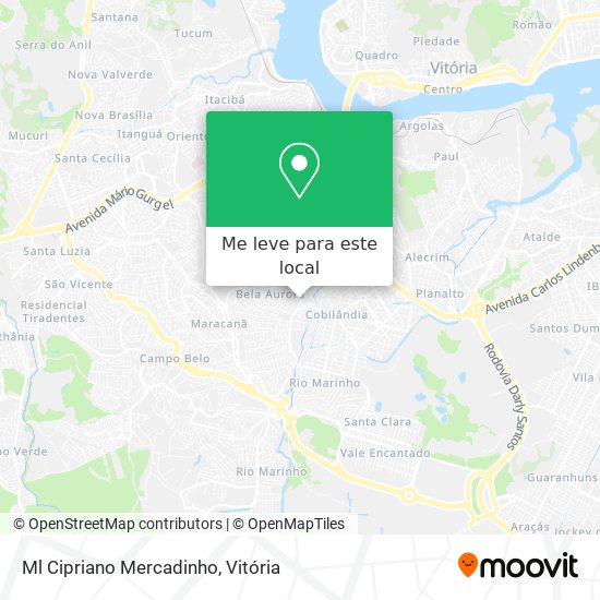 Ml Cipriano Mercadinho mapa