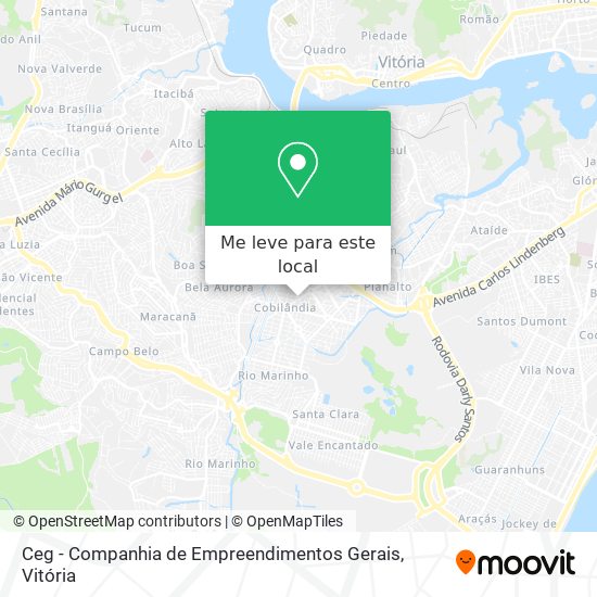 Ceg - Companhia de Empreendimentos Gerais mapa