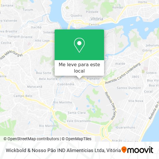 Wickbold & Nosso Pão IND Alimentícias Ltda mapa
