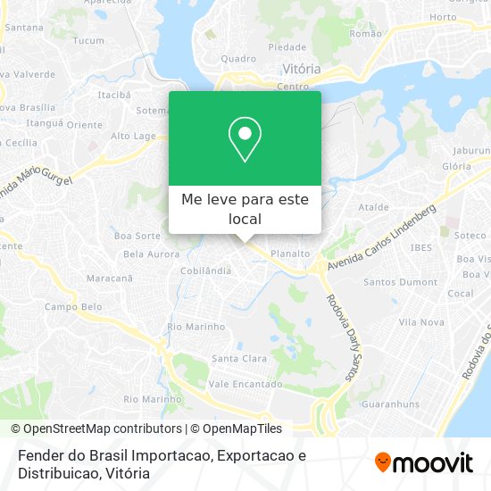 Fender do Brasil Importacao, Exportacao e Distribuicao mapa