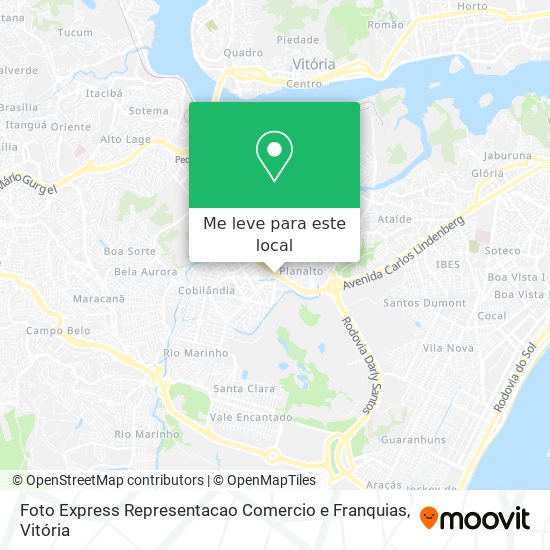 Foto Express Representacao Comercio e Franquias mapa