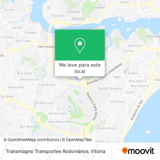 Transmagno Transportes Rodoviários mapa