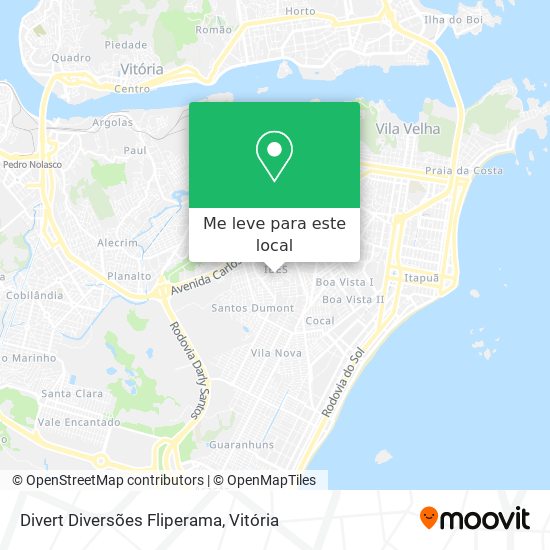 Divert Diversões Fliperama mapa