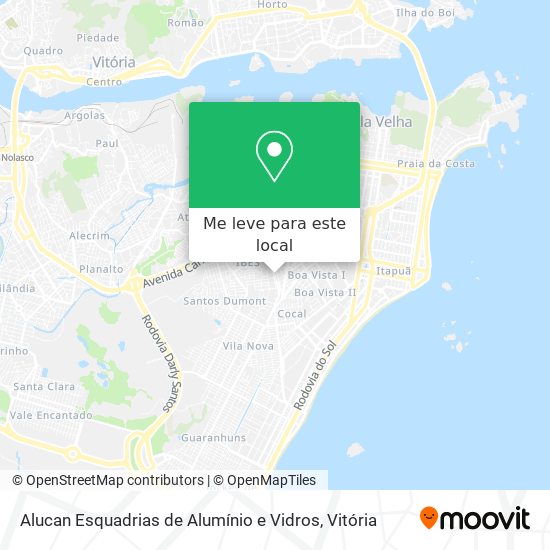 Alucan Esquadrias de Alumínio e Vidros mapa