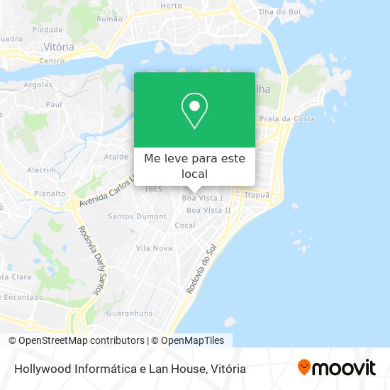 Hollywood Informática e Lan House mapa