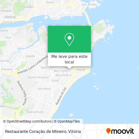 Restaurante Coração de Mineiro mapa