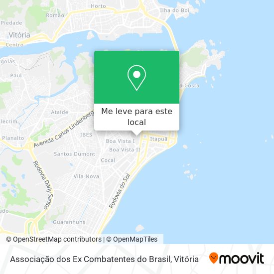 Associação dos Ex Combatentes do Brasil mapa