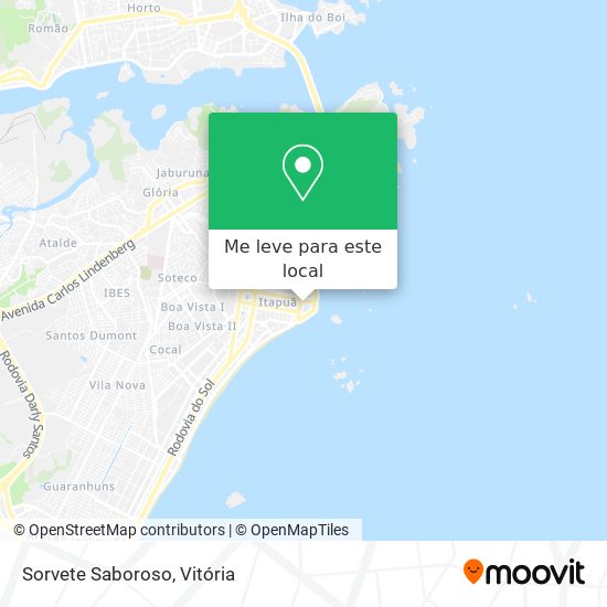 Sorvete Saboroso mapa