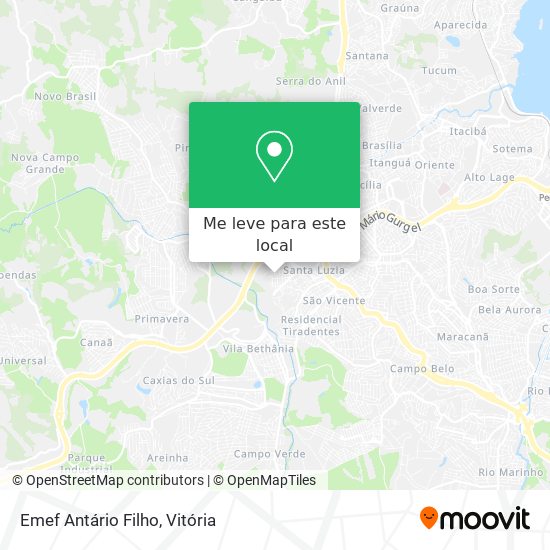Emef Antário Filho mapa