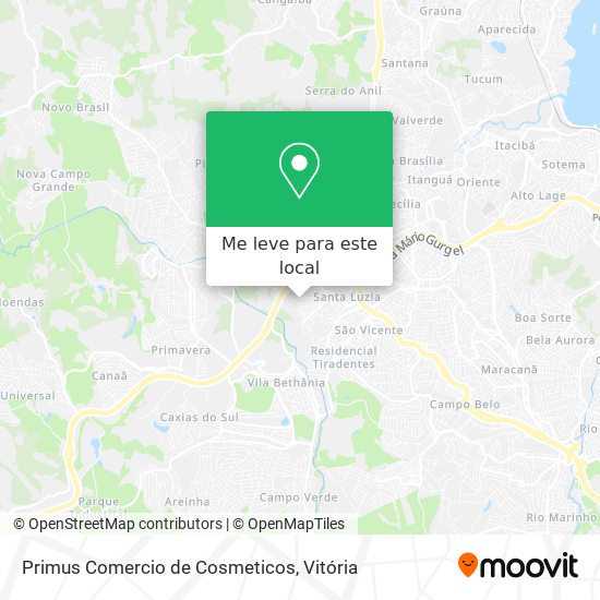 Primus Comercio de Cosmeticos mapa