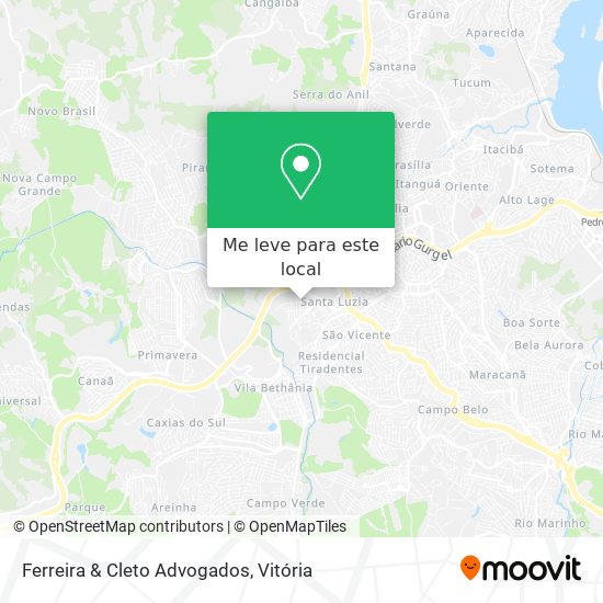 Ferreira & Cleto Advogados mapa