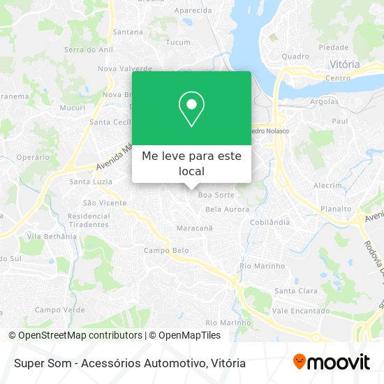 Super Som - Acessórios Automotivo mapa