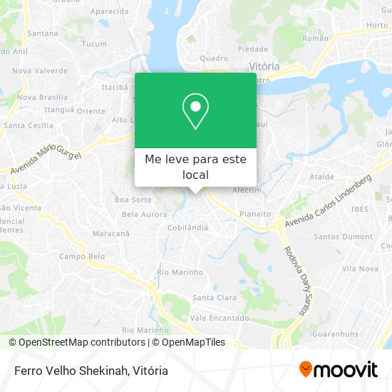 Ferro Velho Shekinah mapa