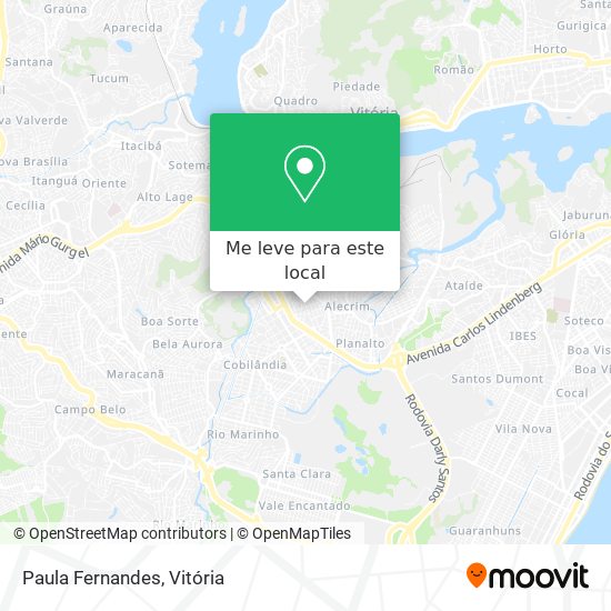 Paula Fernandes mapa