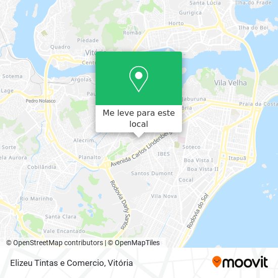 Elizeu Tintas e Comercio mapa