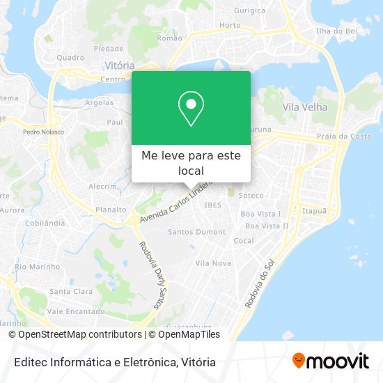 Editec Informática e Eletrônica mapa