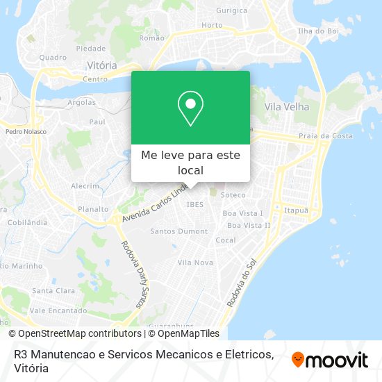 R3 Manutencao e Servicos Mecanicos e Eletricos mapa