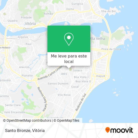 Santo Bronze mapa