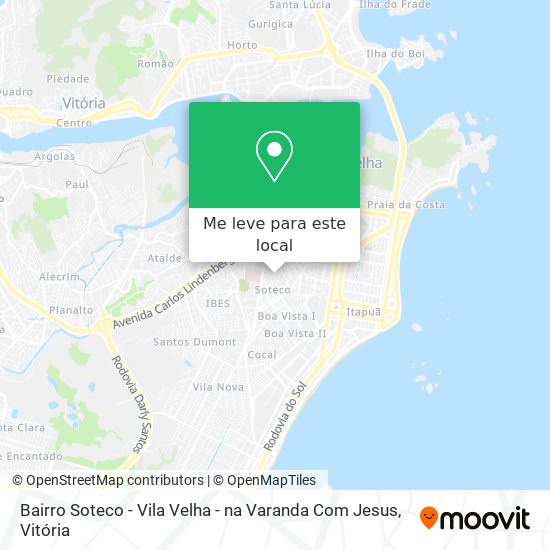 Bairro Soteco - Vila Velha - na Varanda Com Jesus mapa