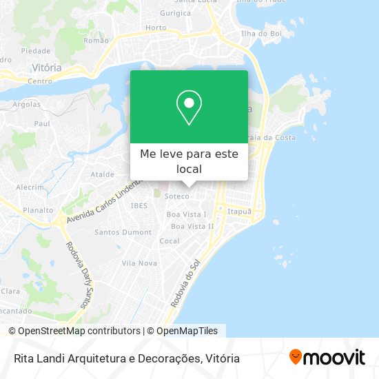 Rita Landi Arquitetura e Decorações mapa
