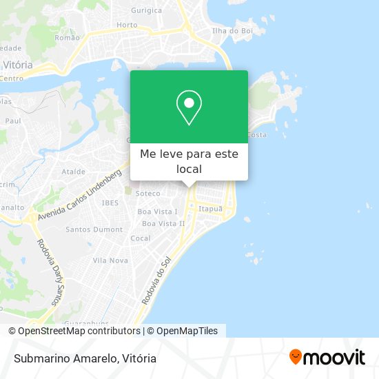 Submarino Amarelo mapa