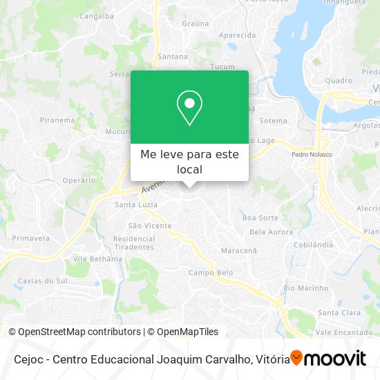 Cejoc - Centro Educacional Joaquim Carvalho mapa
