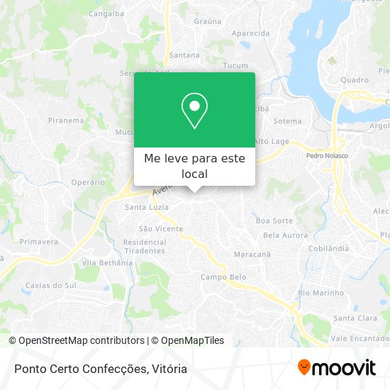 Ponto Certo Confecções mapa