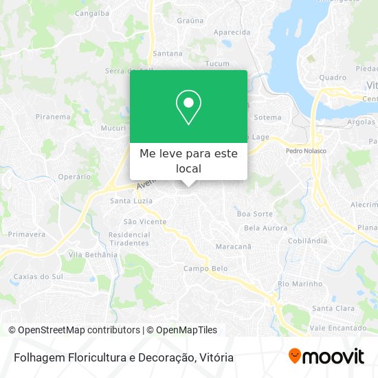 Folhagem Floricultura e Decoração mapa