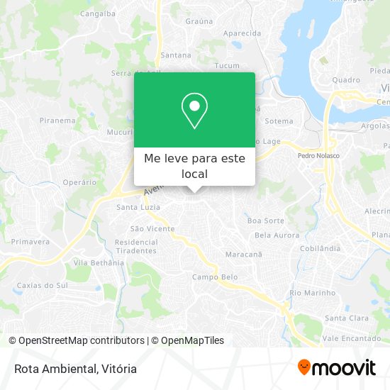 Rota Ambiental mapa