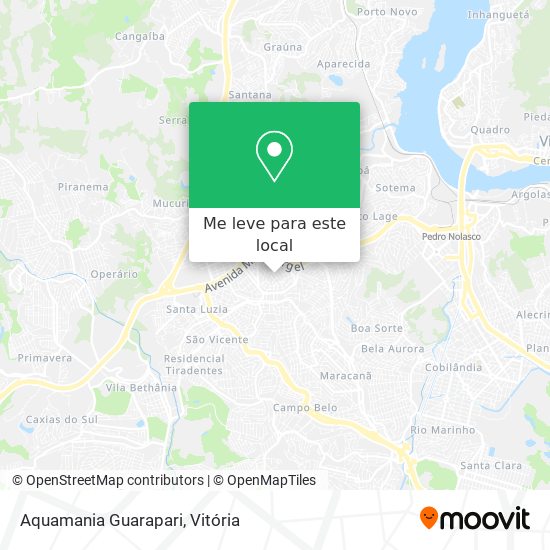 Aquamania Guarapari mapa