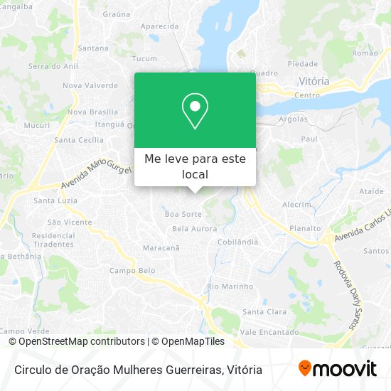 Circulo de Oração Mulheres Guerreiras mapa