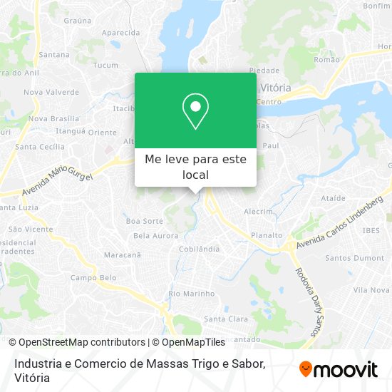 Industria e Comercio de Massas Trigo e Sabor mapa