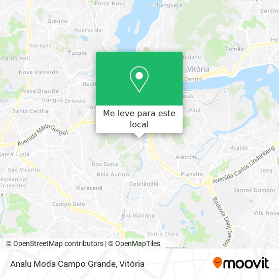 Analu Moda Campo Grande mapa
