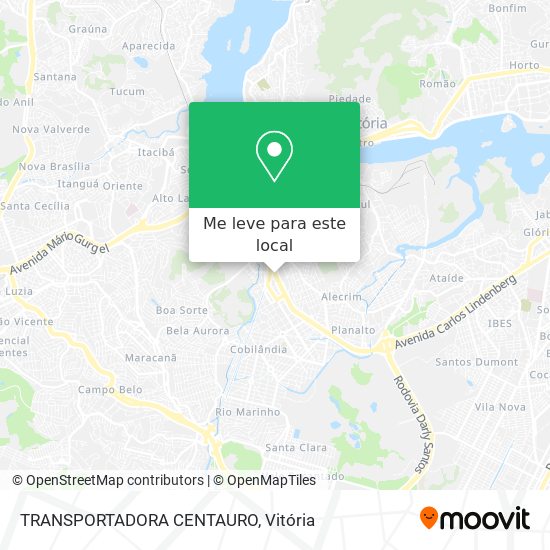 TRANSPORTADORA CENTAURO mapa