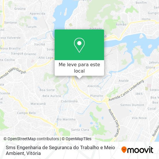 Sms Engenharia de Seguranca do Trabalho e Meio Ambient mapa