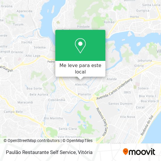 Paulão Restaurante Self Service mapa