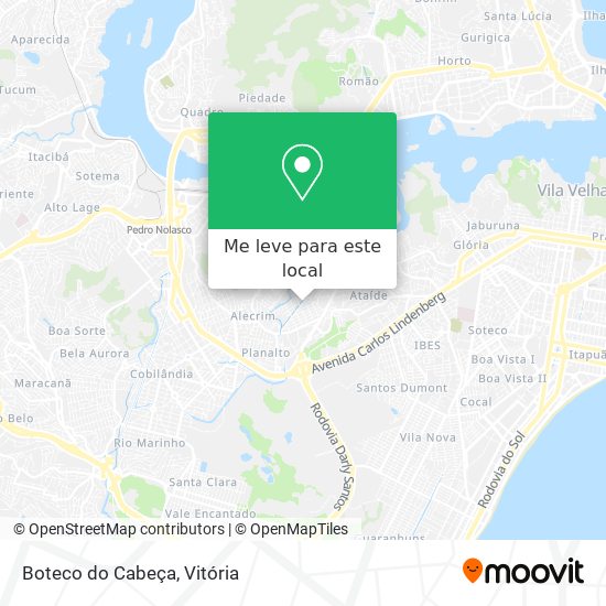 Boteco do Cabeça mapa