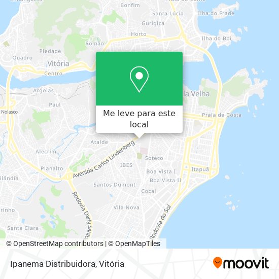 Ipanema Distribuidora mapa