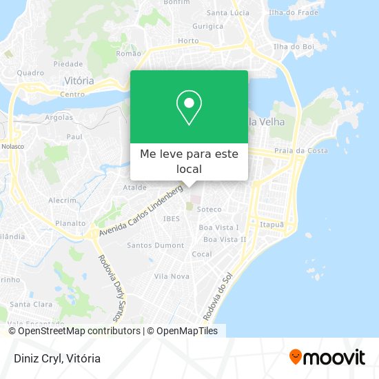 Diniz Cryl mapa