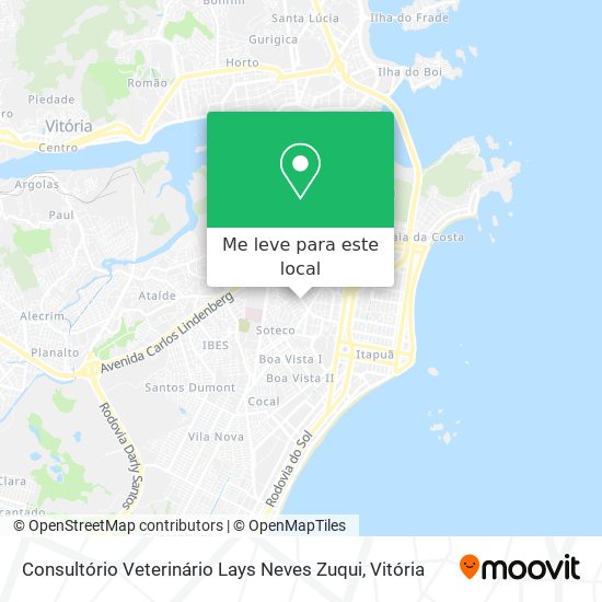Consultório Veterinário Lays Neves Zuqui mapa