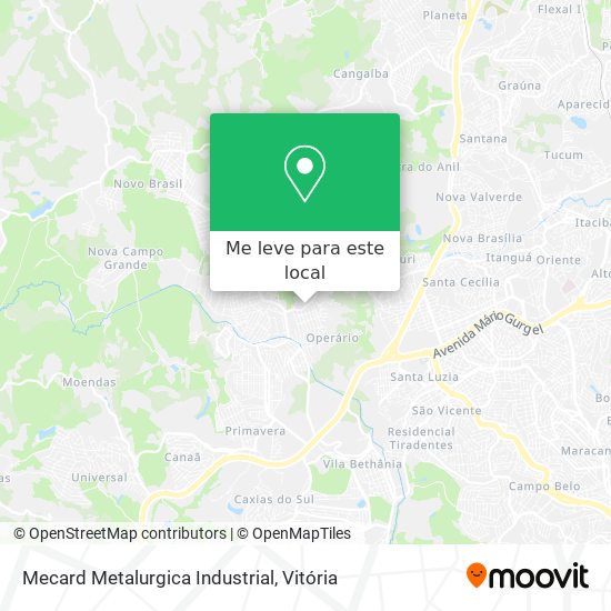 Mecard Metalurgica Industrial mapa