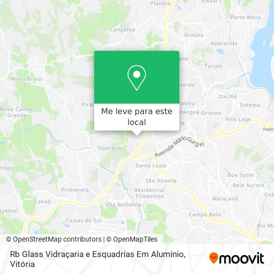 Rb Glass Vidraçaria e Esquadrias Em Alumínio mapa