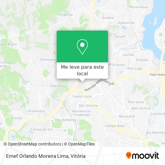 Emef Orlando Moreira Lima mapa