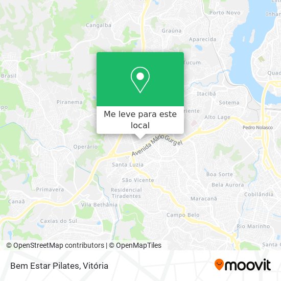 Bem Estar Pilates mapa