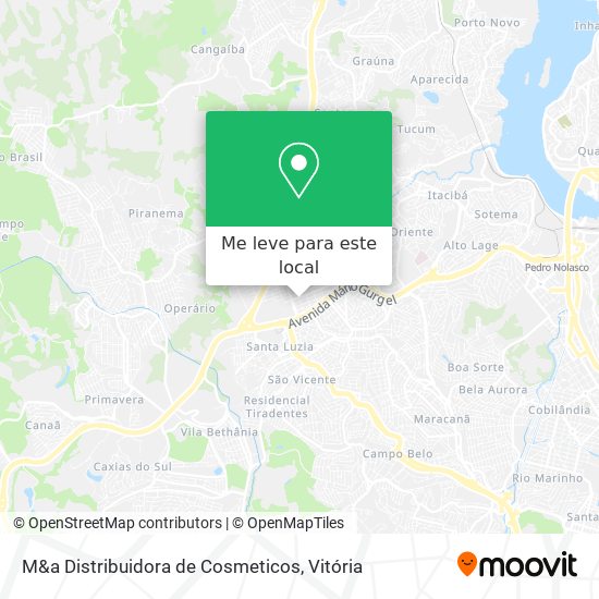 M&a Distribuidora de Cosmeticos mapa