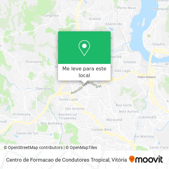 Centro de Formacao de Condutores Tropical mapa