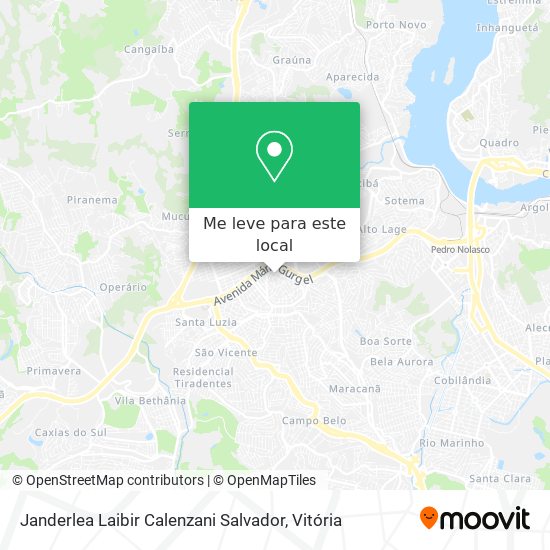 Janderlea Laibir Calenzani Salvador mapa