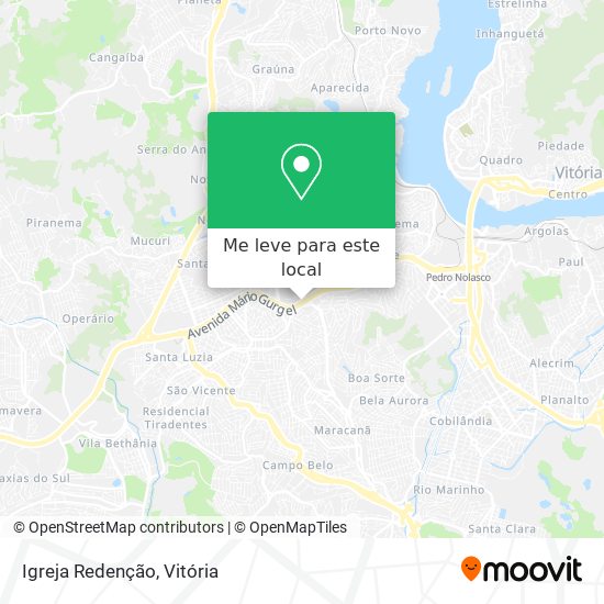 Igreja Redenção mapa
